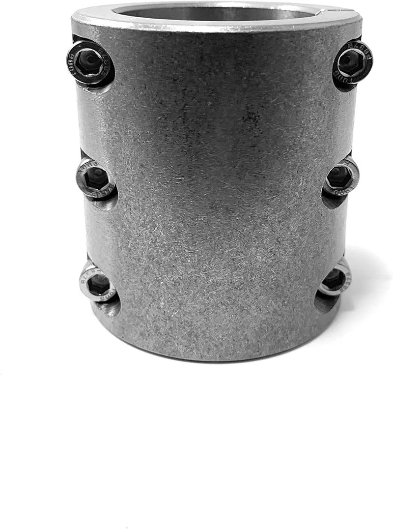 UTVDistribution Steel 1-1/2" Tube Clamps - Universal Roll Cage Mounts - Long 6 Bolt (4) - Silver - Image 5